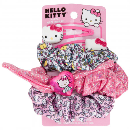 Hello Kitty Scrunchie and Hair Clip Set